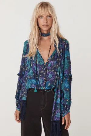 Spell Boheme Blouse - Baltic