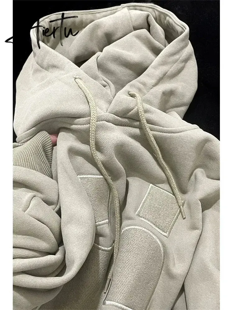 Streetwear Hoodies Women Casual Loose Sweatshirts Woman Harajuku Hip Hop Long Sleeve Cotton Grey Pullover Autumn Winter New