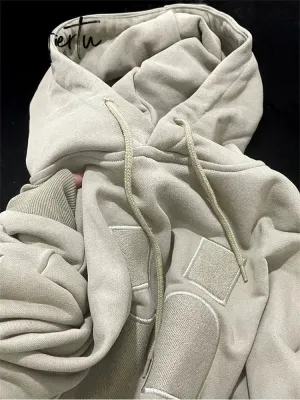 Streetwear Hoodies Women Casual Loose Sweatshirts Woman Harajuku Hip Hop Long Sleeve Cotton Grey Pullover Autumn Winter New