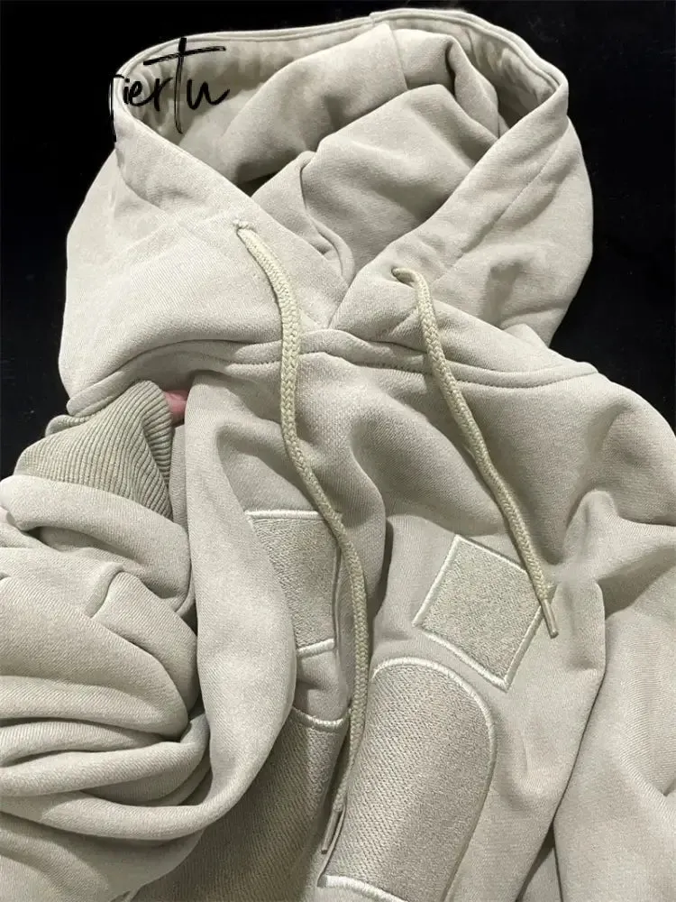 Streetwear Hoodies Women Casual Loose Sweatshirts Woman Harajuku Hip Hop Long Sleeve Cotton Grey Pullover Autumn Winter New