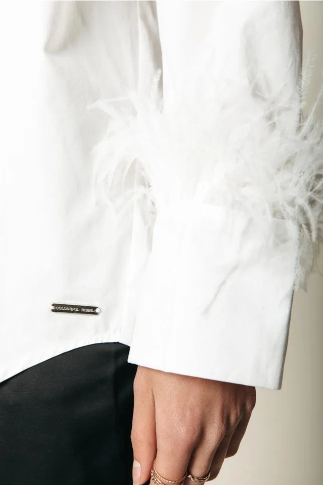 TALIA FEATHER BLOUSE
