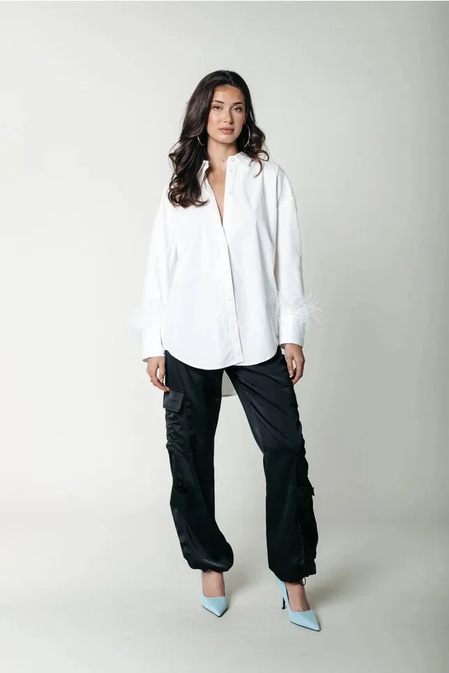 TALIA FEATHER BLOUSE