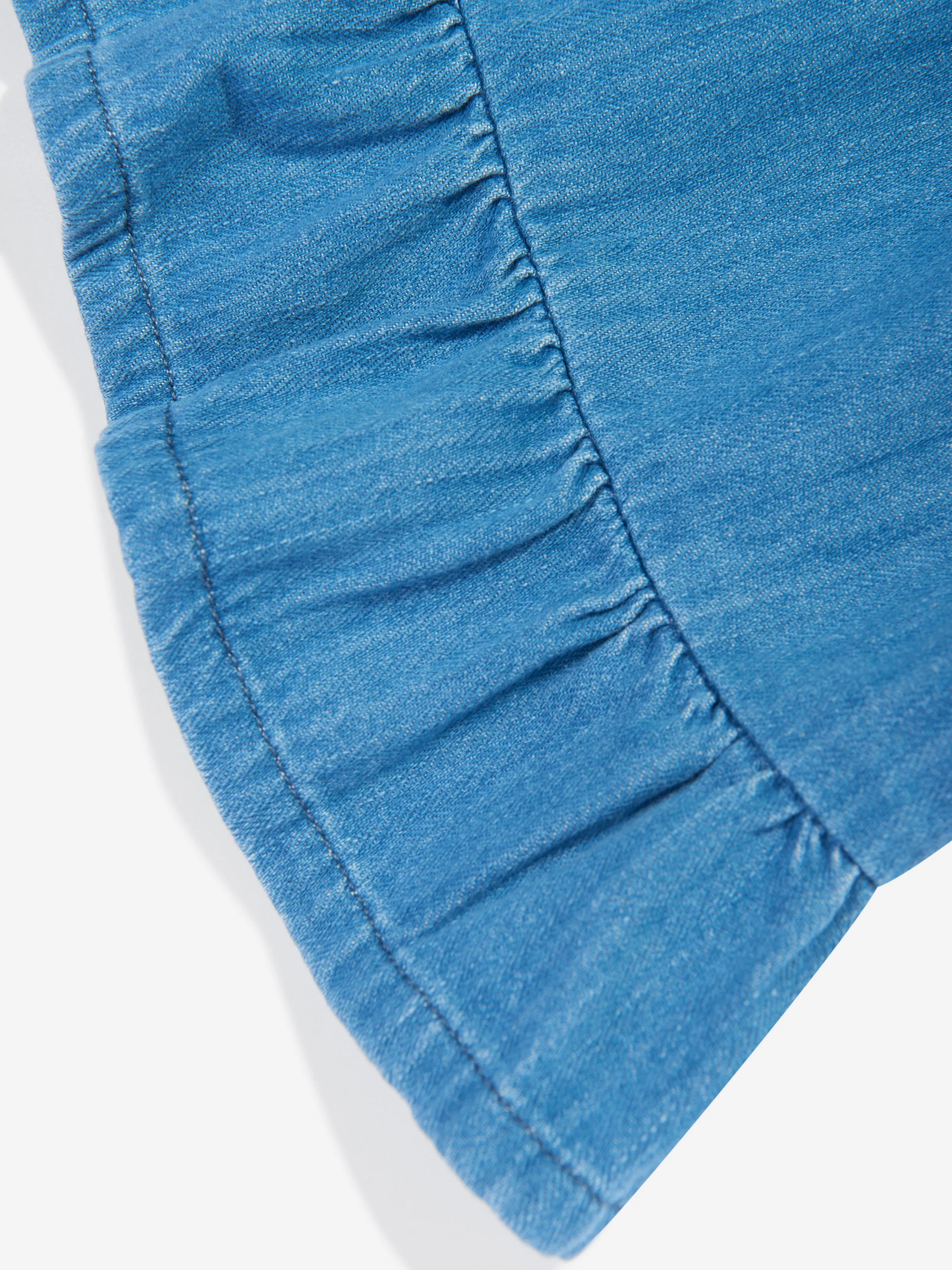 Tommy Hilfiger Girls Strappy Summery Denim Dress in Blue