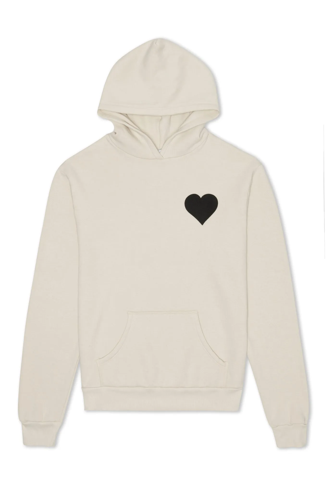 Vintage White Heart Hoodie