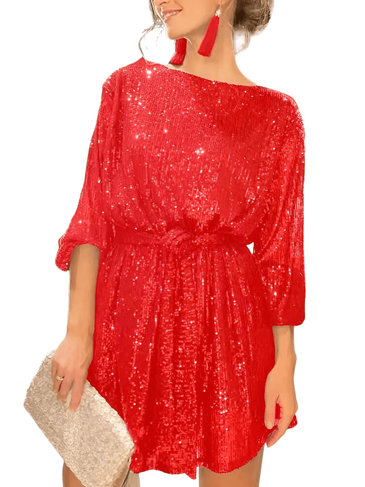 Women's Party Dress With Sequins