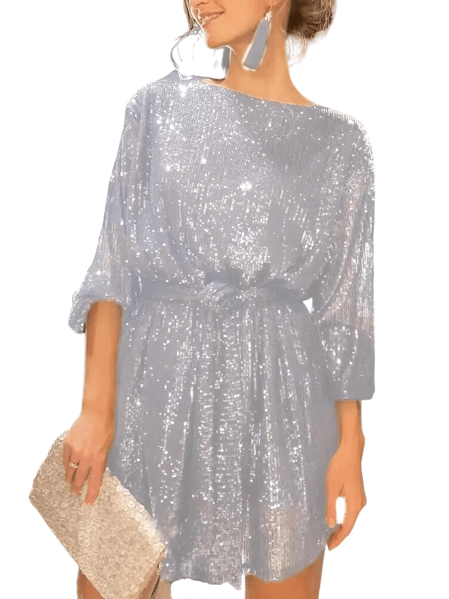 Women's Party Dress With Sequins
