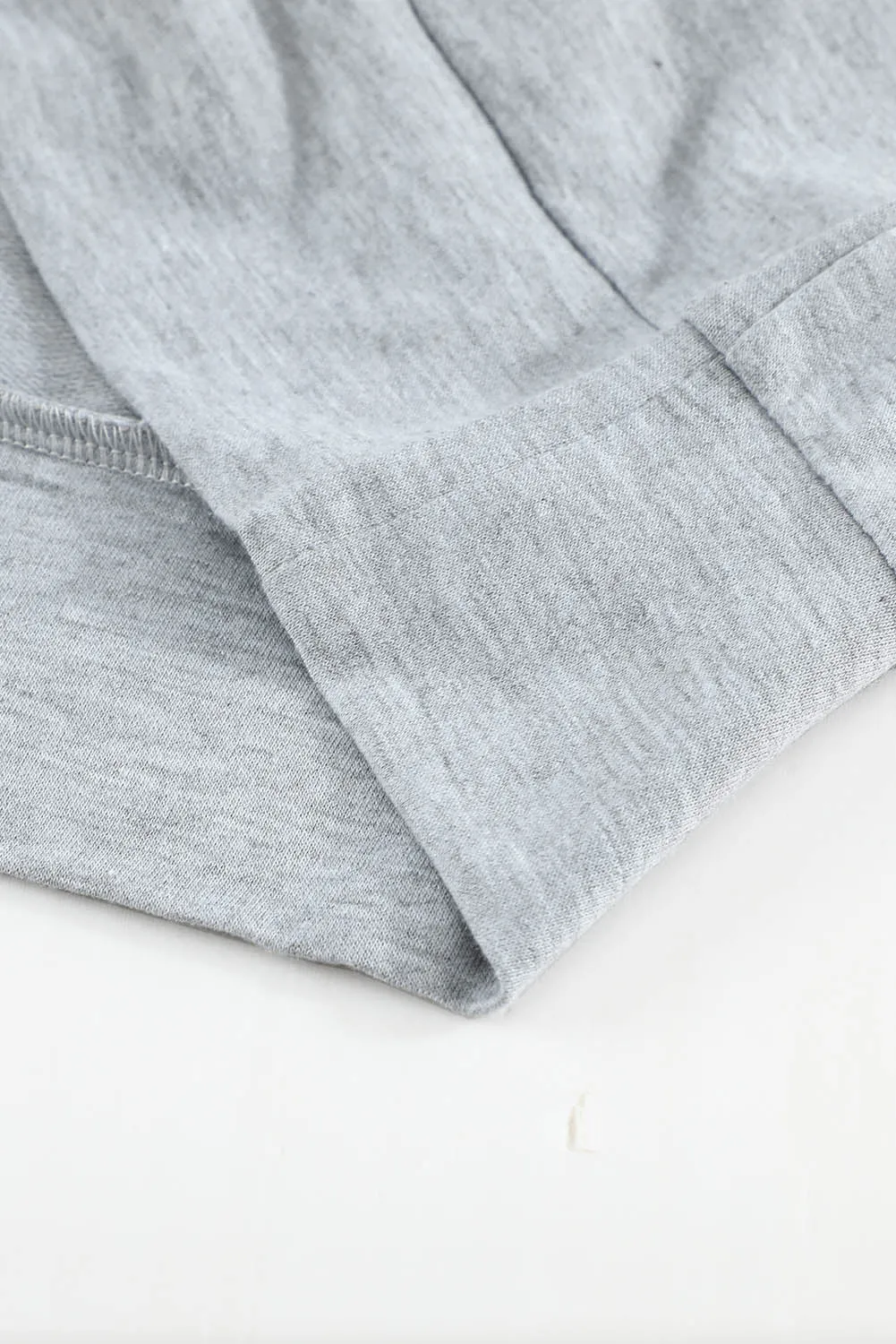 Womens Plaid Christmas Tree Grey Sweatshirt Long Sleeve Tops