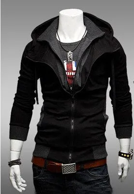 xiangtuibao Man zipper hooded fleece 4 colors SIZE M-4XL casual hooded hoodies streetwear tops