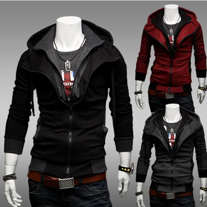 xiangtuibao Man zipper hooded fleece 4 colors SIZE M-4XL casual hooded hoodies streetwear tops