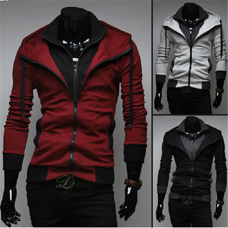 xiangtuibao Man zipper hooded fleece 4 colors SIZE M-4XL casual hooded hoodies streetwear tops